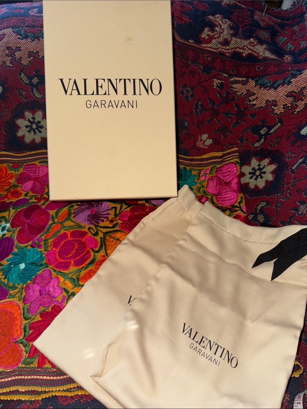 Valentino Garavani Shoe Box and 2 Dust Bags